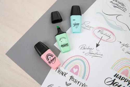 Vista 5 de STABILO - Set de Plumas Pastellove Set - point 88 Mini, Pen 68 Mini & BOSS MINI - Paquete de 18 - Colores surtidos