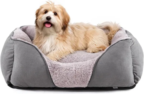Vista 10 de MIXJOY Cama Ortopédica Rectangular Lavable para Perros Pequeños, Medianos y Grandes, Suave Calmante, Cama Duradera para Cachorros Durmientes Cojín