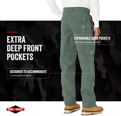 Vista 5 de Tru-Spec Pantalones tácticos originales de la serie 24-7 1469 para hombre, LAPD azul