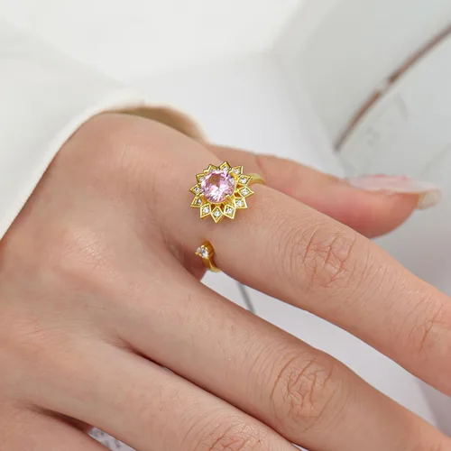 Vista 125 de Anillo de plata de ley 925, minimalista, ajustable, hecho a mano, para mujeres y niñas