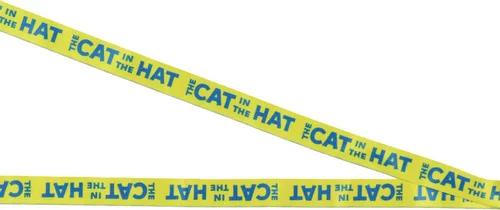 Vista 3 de Dr. Seuss Cat in The Hat Breakaway - Cordón para identificación con colgante de goma de 2 pulgadas