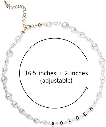 Vista 7 de Gargantilla de perlas con cara sonriente, collar de perlas irregulares de Harry Golden para mujer, bohemio, colorido, cuentas de sonrisa
