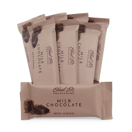 Vista 10 de Ethel M Chocolates Juego de 8 barras de caramelo de chocolate con leche premium, dulces, cremosas, hechas a mano, ricas e irresistibles