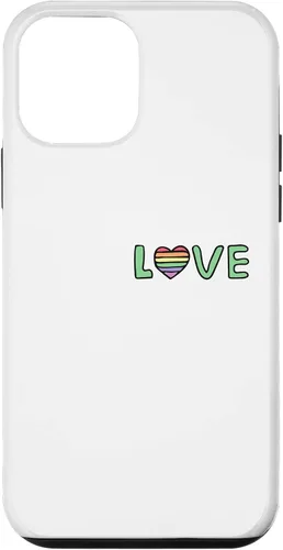 Vista 12 de Funda para iPhone 13 Pro LGBTQ Community Lesbiana Gay Bi Trans Love Rainbow Heart Cult