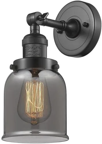 Vista 22 de Innovations 203-BB-G54 1 Aplique de luz, pantalla de campana pequeña, latón cepillado