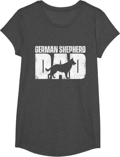 Vista 75 de Camiseta de pastor alemán para el día del padre del dueño de perros caninos, Negro