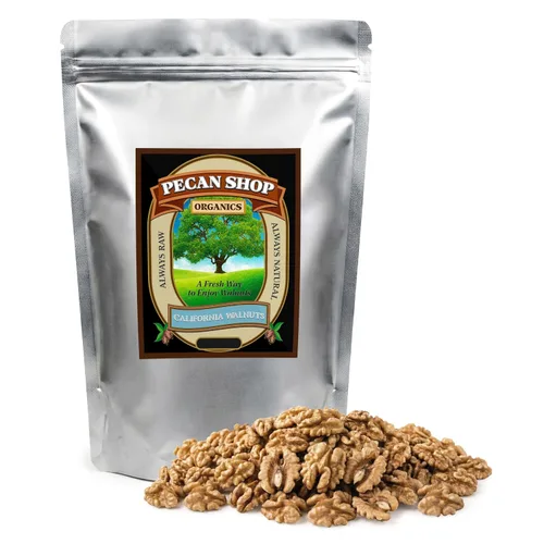 Vista 10 de Pecan Shop Nueces pecanas nativas de Texas sin pasteurizar sin pasteurizar sin pasteurizar, cosechadas de forma silvestre y probadas, mitades