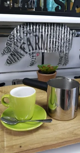 Vista 4 de Mian Jarra universal de repuesto para café expreso de acero inoxidable de 4 tazas