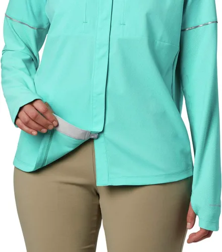 Vista 5 de Columbia Ultimate Catch Zero - Híbrido de manga larga para mujer, delfín, talla L