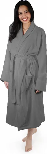 Vista 3 de Superior Men's Traditional Premium Turkish Cotton Lightweight Long Bathrobe with Pockets