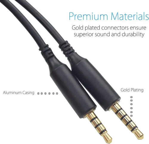 Vista 4 de Cable de repuesto A40 A10 para Astro A10 A40 A30 A50, funciona en Xbox One/Play Station 4 PS4/PS5/Smartphone cable de audio (6.5 pies)