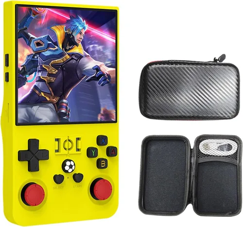 Vista 10 de R36MAX 4 pulgadas pantalla reproductor de juegos portátil 64 GB consola de vídeo 4000 mAh batería recargable consola reproductor de vídeo