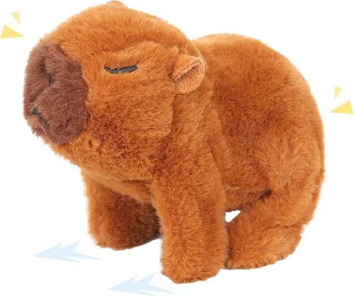 Vista 26 de Easfan Walking Black Cow - Juguete electrónico interactivo de peluche para mascotas con sonidos y movimientos en movimiento, juguete educativo