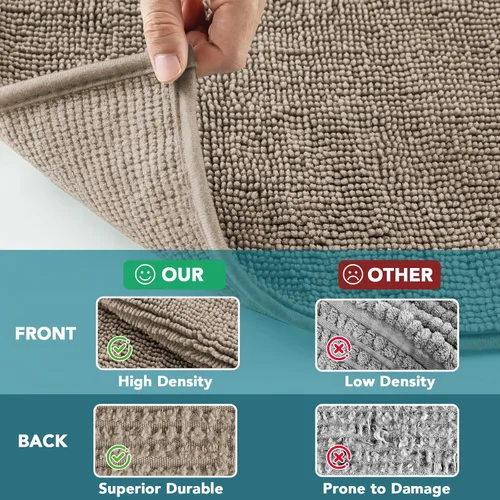 Vista 5 de Turquoize Funda de sofá de chenilla antideslizante para perros, funda gruesa y suave para sofá, fundas de cojín lavables para mascotas, protector