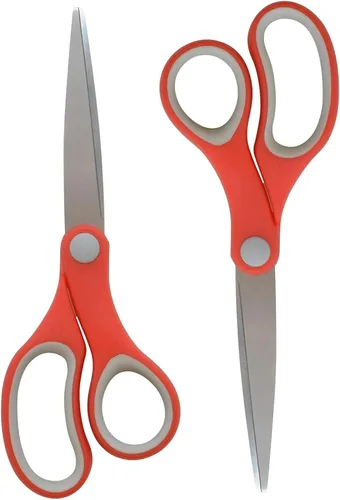Vista 10 de Westcott GEM con diseño de cristal, tijeras puntiagudas de 7 pulgadas para estudiantes de 12 años en adelante, esencial para el aula con empuñadura