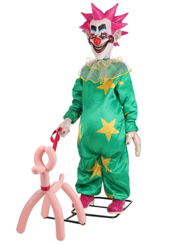 Vista 7 de Decoración Animada 5.8FT Spikey Killer Klowns from Outer Space - Tekky Multicolor