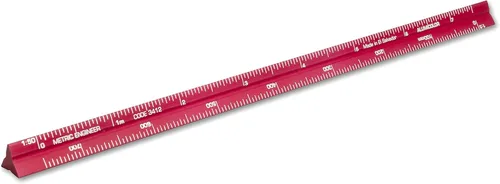 Vista 32 de Alumicolor Regla Métrica de Bolsillo para Arquitecto de Aluminio, 15CM, Negro