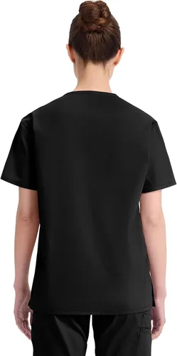 Vista 5 de Dickies EDS Signature - Camiseta quirúrgica para mujer, cuello en V, ajuste Negro