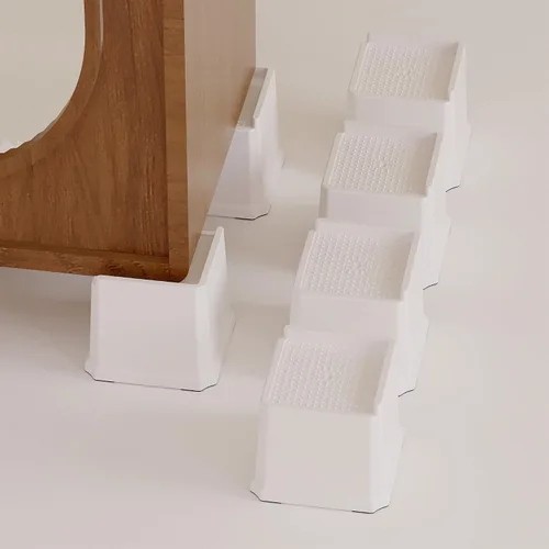 Vista 8 de Elevadores de cama resistentes de 2 pulgadas, elevadores de muebles para marco de cama, sofá, escritorio, silla, elevan hasta 1500 libras, juego