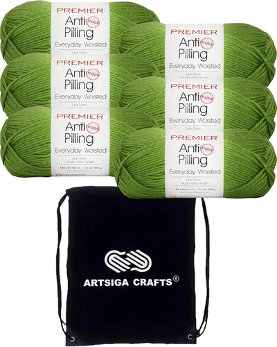Vista 36 de Premier Yarns Antibolitas para todos los días Blancanieves 100-1 Dn100-1-Snow-White