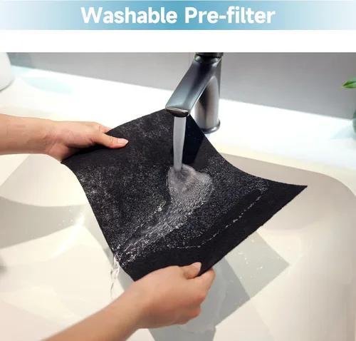 Vista 6 de Paquete de 2 filtros de repuesto K2 compatibles con el purificador de aire LUNINO K2, filtros de doble cara para el hogar y habitación grande