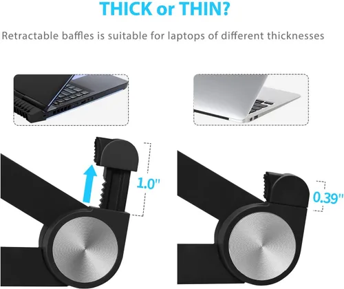 Vista 3 de Soporte portátil para laptop, elevador de monitor SAIJI , bloqueador de altura y ángulo ajustable, escritorio de pie plegable, soporte ligero