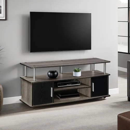Vista 2 de Convenience Concepts Designs2Go Monterey - Mueble para TV, Madera, Gris(Weathered Gray)