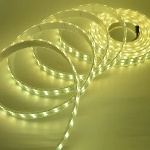 Vista 6 de Tira de luz LED súper brillante de 12 V, doble fila 600 LED, manga impermeable IP67, sin fuente de alimentación (conmutación de 7 colores RGB)