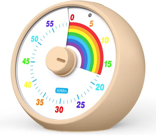 Vista 19 de Temporizador visual para niños, temporizador de cuenta regresiva de 60 minutos para aula, oficina, cocina, temporizador de escritorio, herramientas
