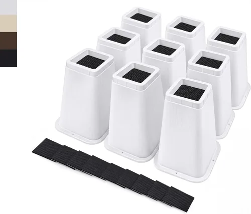 Vista 34 de ANNKUT Elevadores de cama resistentes de 6 pulgadas, elevadores de muebles para escritorio, silla, mesa o sofá, elevadores de sofá, soporta hasta