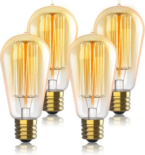 Vista 15 de Bombillas Edison incandescentes vintage de 60 W