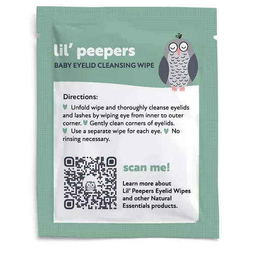 Vista 6 de Natural Essentials Lil' Peepers Toallitas limpiadoras de ojos y párpados para bebés, sin conservantes y sin enjuague, toallitas suaves