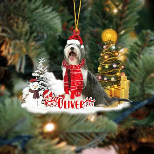 Vista 52 de NAZENTI Adorno personalizado de gato abisinio con árbol de pino, adorno de Navidad personalizado para perros amantes de las mascotas, colgante