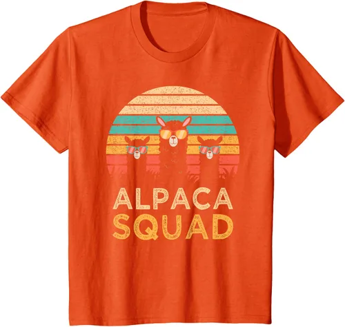 Vista 35 de Divertidas gafas de sol de escuadrón de alpaca Cool Alpacas Vintage Gift T-Shirt, Negro, S