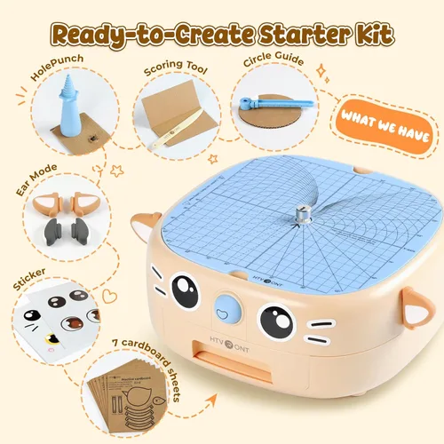 Vista 2 de HTVRONT Cardboard Cutter for Kids, Kid-Safe Cardboard Cutter Electric