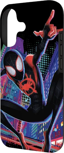 Vista 2 de Marvel Spider-Man Into The Spider-Verse Miles Morales City - Carcasa para iPhone 17
