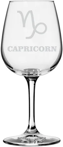 Vista 29 de Símbolo del zodiaco grabado multiusos 12.75oz Copa de vino Géminis