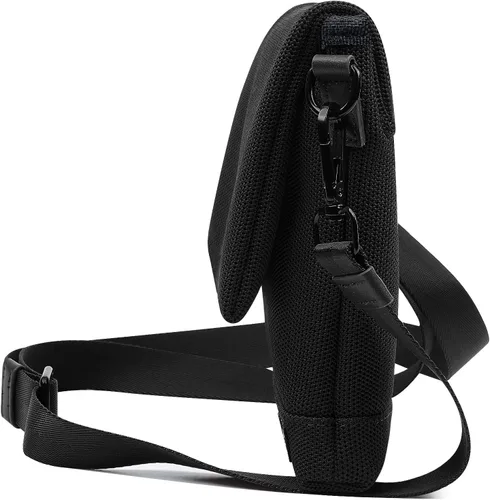 Vista 4 de Croogo Bolso bandolera casual para mujer, bolso de mensajero lateral antirrobo, bolso bandolera de moda para hombre, bolsa de viaje