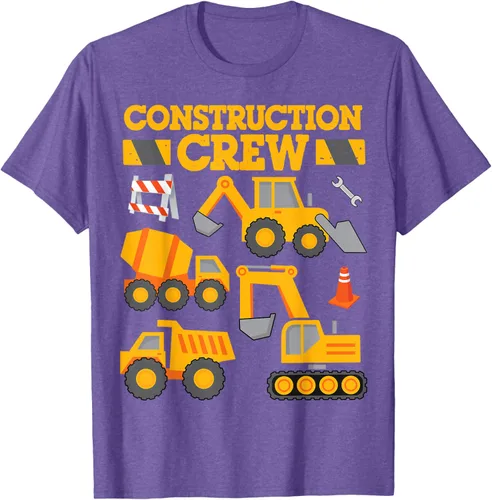 Vista 11 de Construction Crew Worker Excavator - Camiseta para niños y niñas Negro