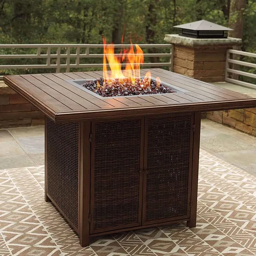 Vista 8 de onlyfire Anillo Quemador Cuadrado de 12 Pulgadas para Fogata de Gas Natural y Propano y Chimenea, Quemador de Fogata DIY de Acero Inoxidable 304
