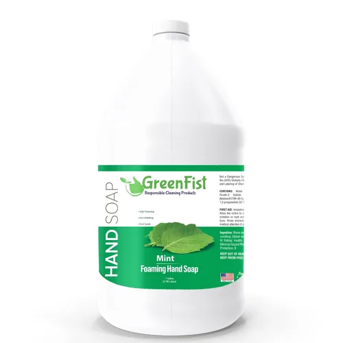 Vista 17 de Recargas de jabón de manos con espuma GreenFist Aroma a Almendra y Cereza Botella de espuma fabricada en EE. UU., 128 onzas (1 galón)