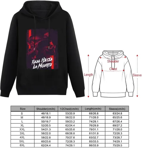 Vista 2 de Sudadera con capucha de manga larga para hombre, con estampado 3D, con cordón
