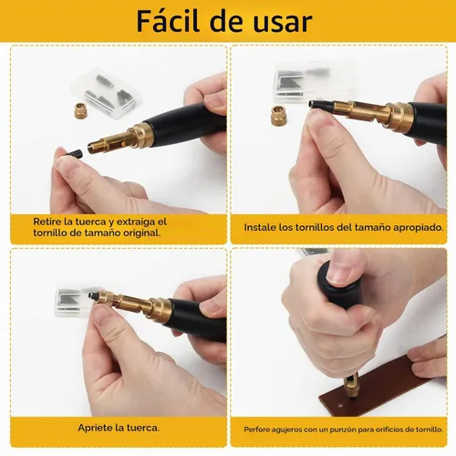 Vista 3 de Perforador de tornillo japonés, perforador de madera del agujero de la correa de la manija de Boyist