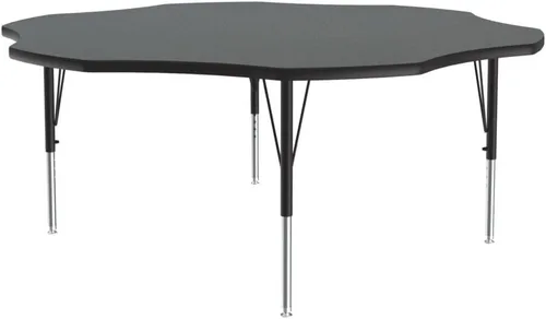 Vista 94 de Correll - Mesa rectangular de actividades para el aula de 24 x 36 pulgadas, altura ajustable (19-29 pulgadas), parte superior de nogal colonial