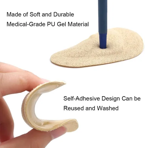 Vista 4 de Dr. Foot's - Plantillas de soporte de arco para pies planos, fascitis plantar, aliviar el dolor para mujeres y hombres, 2 pares (beige)