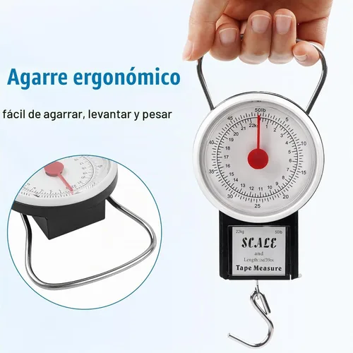 Vista 4 de Escala colgante mecánica Báscula multiusos para equipaje