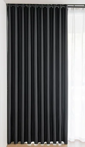 Vista 4 de Cortinas opacas 100% negras para ventana para dormitorio, 63 pulgadas de largo, juego de 2 paneles con ojales, cortinas opacas con ojales, ahorro
