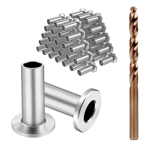 Vista 13 de BLIKA Paquete de 20 fundas protectoras de acero inoxidable para barandillas de cable de cubierta de 1/8 pulgadas, 5/32 pulgadas o 3/16 pulgadas