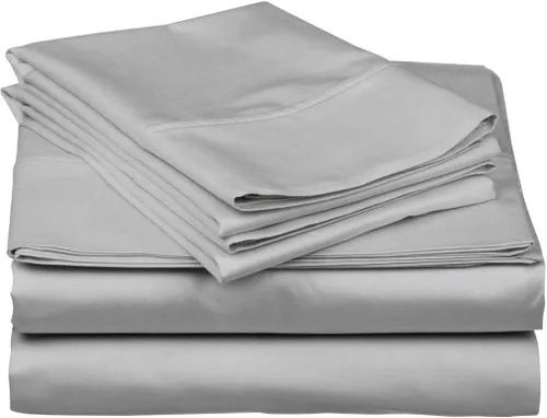 Vista 9 de Juego de sábanas de algodón egipcio de 1500 hilos súper suaves con fundas de almohada adicionales, patrón sólido que se ajusta a bolsillo de hasta