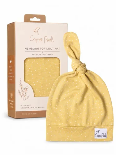 Vista 84 de Gorro de bebé con nudo superior elástico suave "Fern" por Copper Pearl